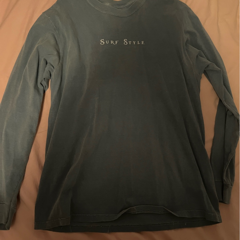 Surf Style Charcoal Long Sleeve Tee
